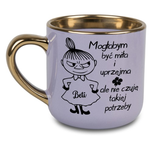 kubek dla niej z napisem śmiesznym fioletowy 400 ml