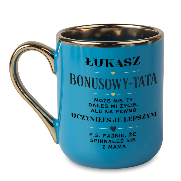 Elegancki kubek na prezent z imieniem dla Bonusowego taty