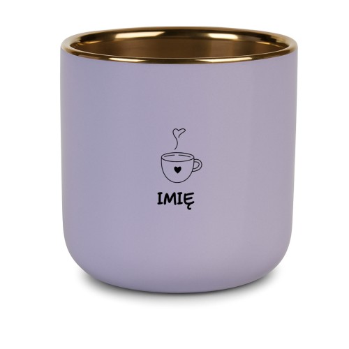 Personalizowany kubek dla taty z imieniem prezent na Dzień Taty fioletowy kubek premium 400 ml