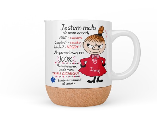 Śmieszny kubek dla kobiety z charakterem personalizowany