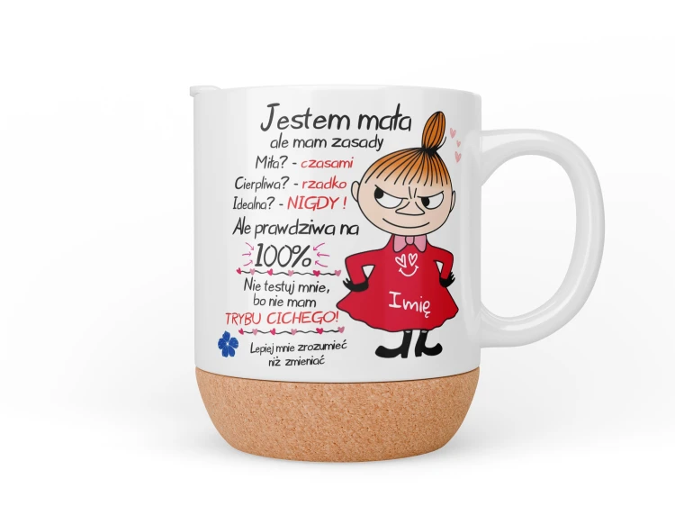 Śmieszny kubek dla kobiety z charakterem personalizowany