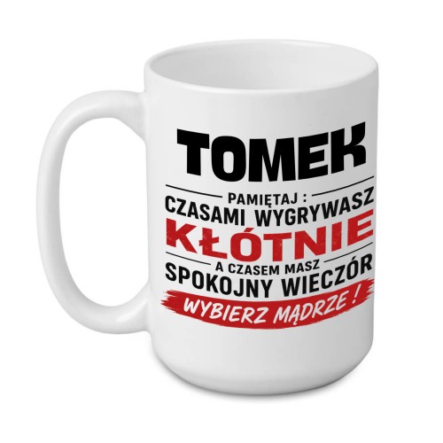 Zabawny kubek dla męża lub chłopaka z nadrukiem po obu stronach