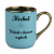 Personalizowany kubek Wdech i kurwa wydech z imieniem – Elegant jasnoniebieski 330 ml