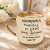 Personalizowany kremowy kubek ceramiczny Elegant szeroki 400 ml z imieniem