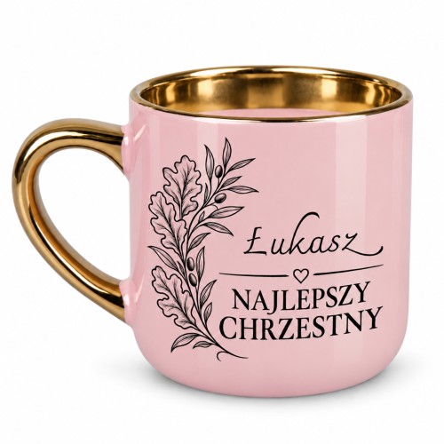 Oryginalny kubek Najlepszy Chrzestny z dowolnym imieniem 400 ml