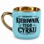 Jasnoniebieski kubek z imieniem Kierownik tego cyrku 400 ml Elegant