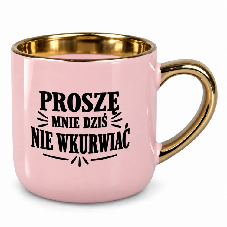 Kubek z napisami Kierownik tego cyrku i Proszę mnie dziś nie wkurwiać