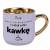 Kubek Elegant fioletowy 400 ml „Rzuć to wszystko i walnij sobie kawkę” – prawa strona