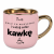 Kubek Elegant różowy 400 ml „Rzuć to wszystko i walnij sobie kawkę” – prawa strona