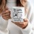 Biały kubek ceramiczny 330 ml z humorystycznym tekstem i personalizacją