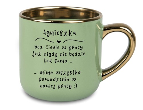 Personalizowany kubek na pożegnanie koleżanki z pracy