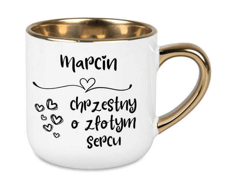 Kubek elegant 400 ml z imieniem – idealny na chrzest i komunię
