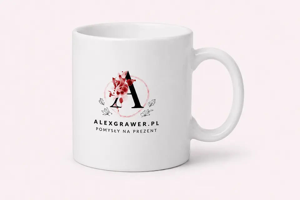 Kubek klasyczny 330 ml z logo AlexGrawer